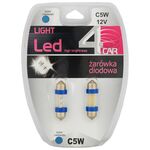 Zestaw żarówek samochodowych LED C5W 12V BLUE GALAXY 4CAR