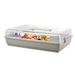 Pojemnik na ciasto BISCOTTI szary