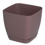Doniczka TOSCANA 15 cm kwadratowa róża wintage