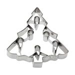 Wykrawaczka metalowa duża choinka srebrny