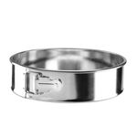 Tortownica fakturowana PLATINO 24 cm srebrny