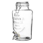 Słój szklany DIXON z kranikiem 3l transparentny