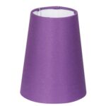 Abażur CONE stożek 12,5 x 15 cm E14 fioletowy CANDELLUX