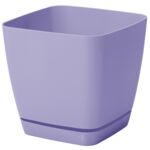 Doniczka TOSCANA 19 cm kwadratowa lila