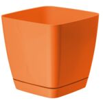 Doniczka TOSCANA 19 cm kwadratowa pomarańczowy