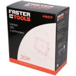 Lampa LED z uchwytem 20 W 1600 Lm FASTER TOOLS