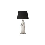 Lampka Evelyn E-14 / 1x max 40W chrom, czarny