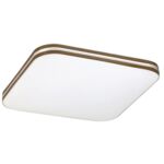 Plafon Oscar kwadratowy LED 18W brąz