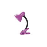 Lampka Dennis na klipsie E27/40W różowa