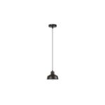 Lampa wisząca Owen E27 60W czarny matowy