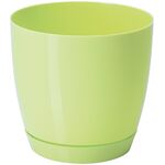Doniczka TOSCANA 17 cm okrągła pastelowa limonka
