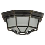 Plafoniera ogrodowa Milano E27 1x100W IP44 złoto antyczne
