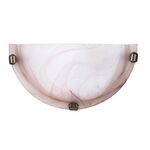 Półplafon AlabastroE27 1x60W tabaka, brąz