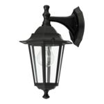 Kinkiet Velence E27/1x60W dolny czarny IP43