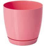 Doniczka TOSCANA 19 cm okrągła pastelowa malina