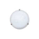 Plafoniera Alabastro D40 E27 2x60W biała chrom