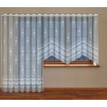 Firanka żakardowa odpasowana z wszytą taśmą marszczącą 250 x 200