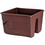 Donica balustradowa FALA 30 cm brąz