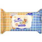 Chusteczki TRAVELLA BABY 72 szt. z kremem FLIPTOP