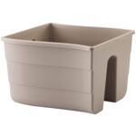 Donica balustradowa FALA 30 cm szaro-beżowy