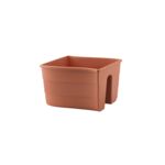 Donica balustradowa FALA 30 cm terrakota