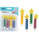 Świeczki urodzinowe 4 szt. HAPPY STARS
