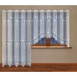 Firanka żakardowa odpasowana z wszytą taśmą marszczącą  160 x 300 cm