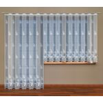 Firanka żakardowa odpasowana z wszytą taśmą marszczącą  160 x 300 cm