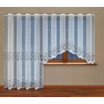 Firanka żakardowa odpasowana z wszytą taśmą marszczącą  160 x 300 cm