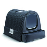 Toaleta dla kota 51 x 38,5 x 40 cm grafitowo-czarna