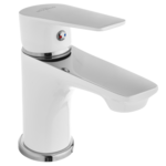 Bateria umywalkowa Dokos biała/chrom Invena 