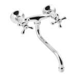 Bateria umywalkowa Roma z wylewką typu S 20 cm chrom Invena 