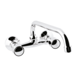 Bateria umywalkowo-zlewozmywakowa Modena typu U 20 cm chrom Invena