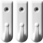 Haczyki naścienne na wkręt 3 sztuki