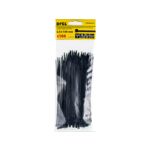 Opaska zaciskowa 2.5 x 150 mm czarna nylon 100 szt. Drel