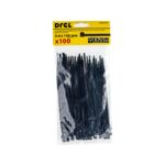 Opaska zaciskowa 3.6 x 150 mm czarna nylon 100 szt. Drel