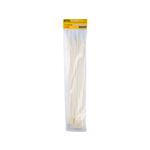 Opaska zaciskowa 7.2 x 550 mm biała nylon 100 szt. Drel