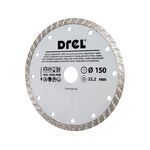 Tarcza diamentowa do cięcia na sucho TURBO 150 mm Drel