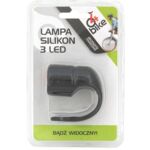Lampka rowerowa przednia silikonowa 3LED 4bike