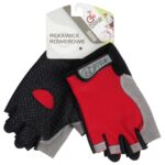 Rękawice rowerowe czerwone 4bike