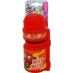 Bidon rowerowy dziecięcy czerwony + koszyk 250 ml 4bike junior