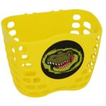 Koszyczek rowerowy dziecięcy plastikowy M żółty 4bike junior