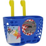 Koszyczek rowerowy dziecięcy plastik L niebieski 4bike junior