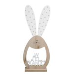 Figurka drewniana zając z napisem 65 x 27 x 8 cm WZÓR I