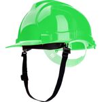 Kask budowlany, zielony, z uniwersalnym uchwytem do osprzętu, Drel