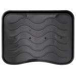 Ociekacz na buty 38 x 75 cm czarny fala 