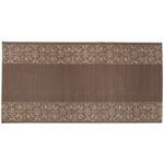 Mata łazienkowa Premium PVC 65 cm bordiura brąz