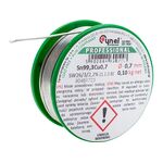 Cyna bezołowiowa Sn99,3Cu0,7 topnik SW26 0,7 mm 100 g szpulka Cynel