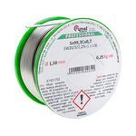 Cyna bezołowiowa Sn99,3Cu0,7 topnik SW26 1,5 mm 250 g szpulka Cynel