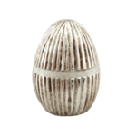 Jajko ceramiczne srebrne 17,1 cm